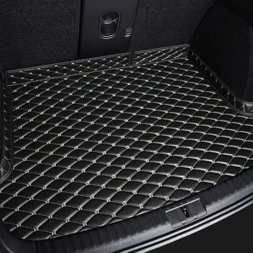 RBSKJ Auto Leder Kofferraummatten für Suzuki Vitara 2016-2023 Kofferraum Schutzmatte Teppich Innenmatte Zubehör, C-Black beige