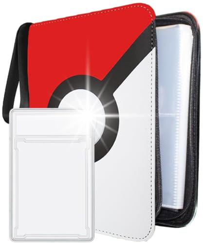 ProTecnika® Raccoglitore Professionale Carte Collezionabili con Custodia Carta Graded PSA Impermeabile e Rigido 400 Carte Album Tasche per Figurine Foto Documenti capacità 50 fogli Idea Regalo