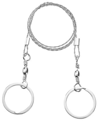 A Catena Manuale | A Filo In Acciaio | Motosega Tasca Portatile Per Sopravvivenza All'aperto | Strumento Per Tagliare Legno E Alberi In Acciaio | Essenziale Per A