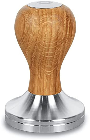 Clara Coffee Tamper aus hochwertiger Eiche | Stampfer in 58.5mm für Espresso in Barista Qualität | Espressostempel für Siebträger