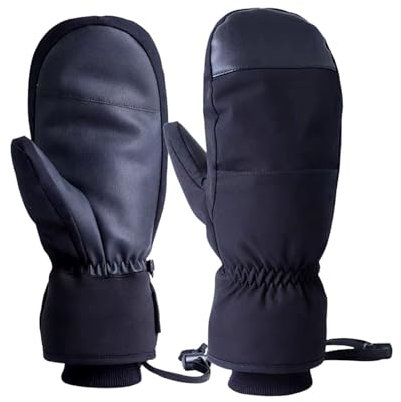 Factorys Winterhandschuhe Herren Damen, Wasserdicht Fausthandschuhe Winter Warm Fäustlinge, Thermo Winterhandschuhe Skihandschuhe Touchscreen Snowboard Handschuh