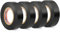 4 Rollos de Cinta Aislante, Negro Adhesiva para Instalaciones Eléctricas PVC, Para Bricolaje,Electricidad, Reparaciones, Coche o Equipos,19mm x 15m