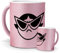 Tazas Únicas | Cactus (Supernenas) | Edición Especial Purpurina Rosa | Mensaje Divertido para Fans de Dibujos | Tazas para Café, Té... | Regalo Original de Animación.
