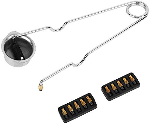 mumisuto Briquet à éTincelles à Silex, Briquets à éTincelles avec 10 Flints pour Propane, 1 Flints Spark Briquet TêTe Ronde en Acier Nickelé pour Traditionnel Survie Camping RandonnéE