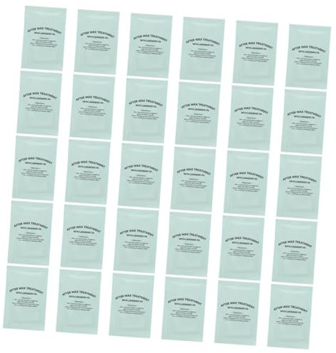 Didiseaon 30pièces Lot De Lingettes Huile Post-épilation Élimination Cire Nettoyantes Visage Et Corps Soins Apaisants Pour Cire Et Taches Huileuses Usage Maison Et Salon