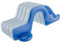 LOVIVER Scivolo Gonfiabile, Gonfiabile, Giocattolo Divertente, Scivolo d'Acqua Portatile per Piscina, Facile da gonfiare per Parco, Cortile, Blu E Bianco