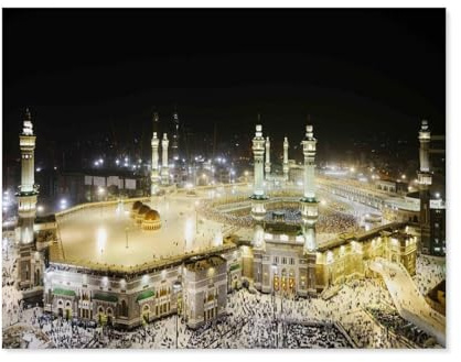 Mekka, Islam,muslimische Moschee，3D Puzzle 1000 Stück, Papier Montiert DIY Puzzle Montage Spielzeug Für Kinder, Papier Puzzle Papier Geschenk（38x26cm）-C8