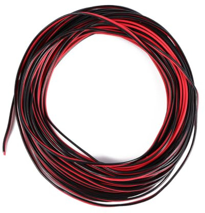 TOPBATHY Câble D'enceinte en Fil de Cuivre Étamé 1pc 20m pour Transmission Audio Installation Facile pour Haut-parleurs