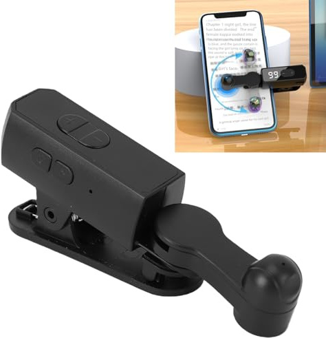 Dpofirs Drahtloser Auto-Clicker für Smartphones, Wiederaufladbarer Auto-Tapper für den Telefonbildschirm, Schnelles Kontinuierliches Klicken für Tiktok, Live-Übertragungen von Likes (Black)