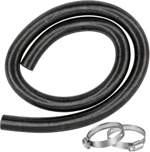 Dexpally Conduit de Chauffage 42mm Tuyau Flexible de Sortie D'ai Tuyau de Chauffage Flexible Conduit D'air Flexible Tuyau de Ventilation Tuyau D'admission D'air en Feuille D'aluminium