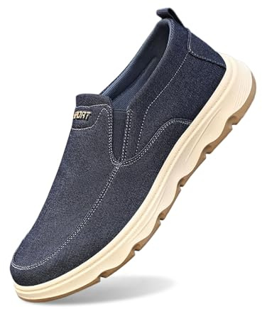 Zapatillas Hombre Casual Casual, Zapatillas Verano Hombre para Andar, Alpargatas Lona Sin Cordones CláSicas Planas con Suela Goma Zapatos Deportivos Shoes Zapatos De Vestir