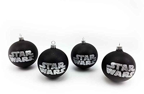 Baumkugel Set Star Wars (TM) Weihnachtskugel (4er Set) für Star Wars Fans - Christbaumschmuck, Weihnachtsdeko