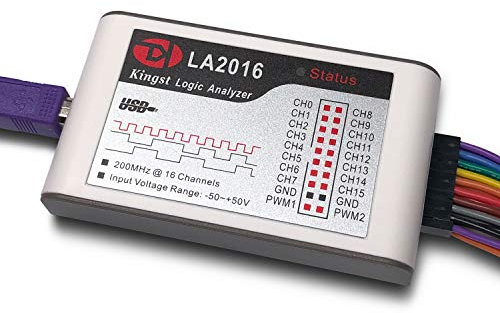 innomaker LA2016 USB Logic Analyzer Full 16 Channels 200MHz Sampling Rate with The PC Software Handheld Instrument,Support Windows (32bit/64bit),Mac OS,Linux, (LA2016)