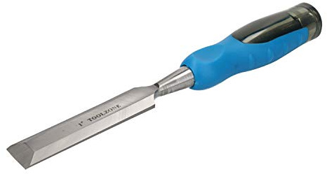 1 Bevel Edge Wood Chisel Tang-Through Handle Carpenter Carving Woodworking