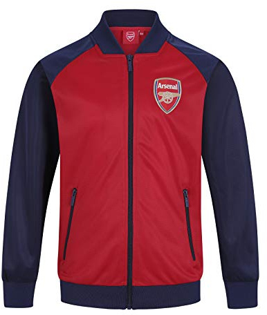 Arsenal FC Official Gift Boys Retro Track Top Jacket Red 4-5 Years