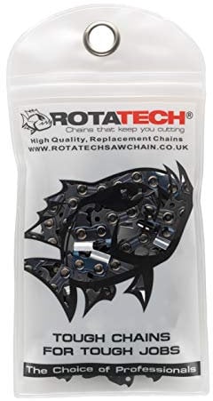 12 30cm Rotatech Chainsaw Saw Chain Fits Husqvarna, McCulloch, Bosch, Greenworks, Dolmar, Efco, Hitachi, Tanaka. 3/8 LP Pitch, .050 Gauge, 45 Drive Links