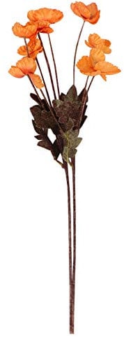 Garneck 2pcs Artificial Flowers Stems Christmas Garland Christmas Decor Greenery Garland Retro Decor Home Decor Vase Floral Branch Bouquets Silk Cloth Iceland Wedding