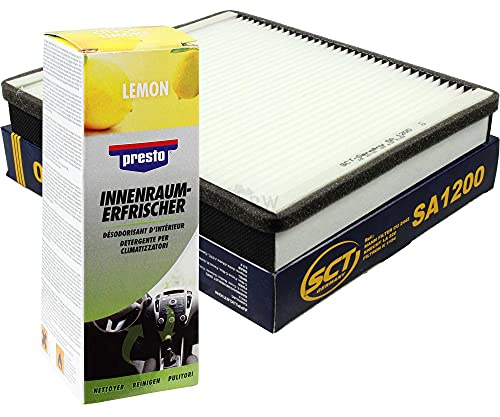QR-Parts Set 85513044 SA 1200 157110 SCT Innenraum-Filter 1200+Presto Fresh Lemon Duft