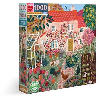 eeBoo - English Cottage-Puzzle 1000 Stück für Erwachsene, recycelter Karton, PZTCGE