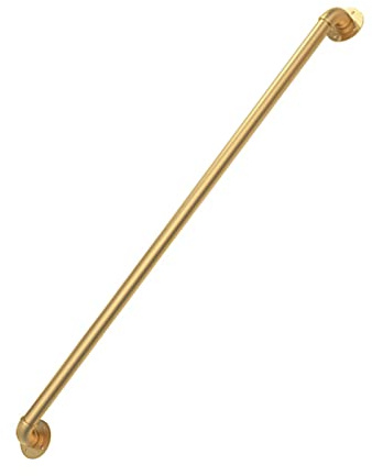 Handlauf Geländer Gold Handlauf Für Treppen Treppengeländer für Innen Außen Korridorgeländer-Stützstange Geländer für Senioren,Kinder,Einfache Installation,Größe Optional (90CM)