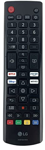 Telecomando universale compatibile con tutti i LG LED OLED NanoCell QNED LCD WebOS 4K 8K UHD HDTV HDR Smart TV con Netflix Prime Video Disney+ Film App Keys (AKB76037603)