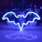 LED-Neon-Fledermaus-Lichter,Fledermaus-Leuchtreklame, Halloween-Neonschild für Wanddekoration, Halloween-Party, Bar, Raumdekoration, Kindergeschenk, Halloween-Dekoration, LED-Fledermaus(Blau)