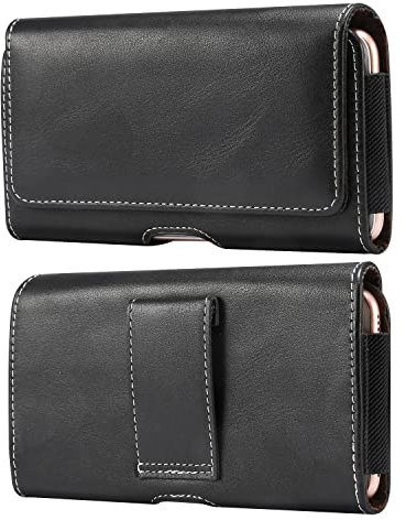 Baiyian Handy Gürteltasche Holster Gürtel Hülle Ledertasche für iPhone 14 15 Pro Max 13 Plus, Samsung Galaxy A53 A52s