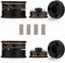 YuanYong Lautsprecher Isolationsfüße 39mm*24mm High-End HiFi Lautsprecher Spikes Pads Isolationsfüße Subwoofer Spikes Audio Verstärkerfüße für Audio,Lautsprecher,Subwoofer,Heimkino(4 Stück,Schwarz)
