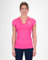 BIDI BADU Damen Crew V-Neck Tee - pink, Größe:S