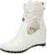 Stivali Donna Estivi Traforati Stivali Alti Donna sopra Il Ginocchio Stivali Gomma Bambina Sandali con Plateau E Tacco Donna Stivali Alti Donna con Tacco Sandali Pianta Larga Donna 4-Nero 22.99