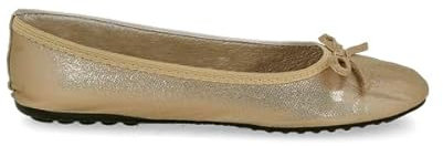 PAYMA - Bailarinas de Mujer Plegables. Manoletinas. Francesitas. Sabrinas de Verano. Punta Redonda. Color: Dorado. Talla: EU 38