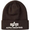 Alpha Industries Herren 3D Strickmütze aus Acryl Beanie-Mütze, Hunter Brown, One Size