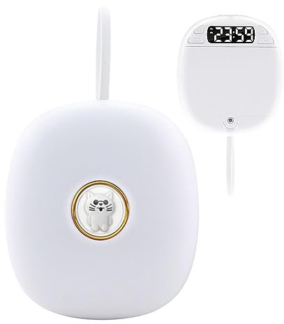KERALI Vibrating Alarm Clock, Digital Vibration Alarm Clock, Alarm Clock Pillows, Bed Shaker Alarm Clock with Dual Alarms 3 Levels & Flashing Light, LED Digital Silent Mute for Heavy Sleepers