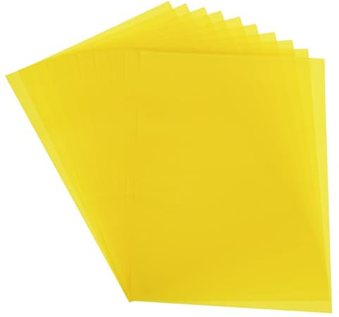 PATIKIL Transparentpapier, 30 Blatt A4 Durchsichtiges Zeichenpapierblock 21 x 29,7 cm 100 g/m² zum Zeichnen, Skizzieren, Malen mit Tinte, Bleistift, Marker, Gelb