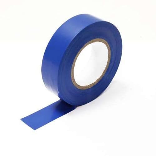 HomeBerg Blue Electrical Tape - 19mm x 10m - Moisture and Heat Resistant Tape, PVC Strong Self Adhesion Blue Tape, Multipurpose Electrical Insulation Tape for Electric Wires, DIY (Blue, 1 Pack)