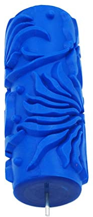 Rullo per pittura con motivo goffrato da 12,7 cm, per pittura fai da te, strumento #13, blu, stile 083