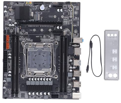 Computer-Motherboard LGA 2011-3 CPU 4 DDR4 USB3.0 SATA3.0 PCIE M.2 Kompatibel mit E5 2678 2680 V3 V4 CPU, DDR3-Speichersteckplatz, Stabile Leistung