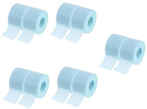 minkissy 10rolls Silica Gel Eyelash Extension Tapes Non-Woven Isolation Tape Skin-Friendly Adhesive for Lash Application