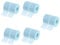 minkissy 5sets Professional Blue Eyelash Tape Duo Lash Glue Adhesive Fabric Lash Tapes for Extensions Friendly 2rolls*5