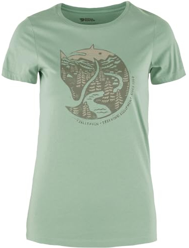Fjällräven Damen Arctic Fox T-Shirt, Misty Green, XS