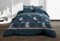 Housse de Couette 240x260 + 2 taies - Pur Coton 57 Fils - Romy, Bleu, Blanc, Rose