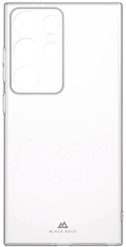 Black Rock Handyhülle für Samsung Galaxy S24 Ultra (Wireless Charging kompatibel, slim, ultraslim, hochwertiges Cover, flexibel, Hülle für Samsung Galaxy, Case) transparent