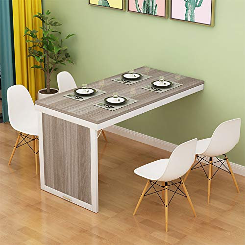 asdchZen Garage, Waschküche, Schlafzimmer, Wohnzimmer, Küche, Büro, Schwerer Wand-Klapptisch, Klapptisch, Wand-Hängetisch, Computertisch, Esstisch, Arbeitstisch (A 120 X 50 Cm/47,2 X 19,7 Zoll)