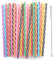 100 Stück Wiederverwendbare Strohhalme, L 23cm×D 7,3mm Strohhalme Plastik mit Reinigungsbürste, Spülmaschinenfeste, Verdickte Trinkhalme Plastik.