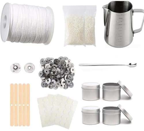 Kit per Realizzare Candele Fai da Te - Set per Principianti Adulti con Accessori e Strumenti Artigianali per Fabbricazione
