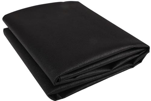 ZQXFZ Rolle Unkrautvlies 100g/㎡-1.5x100m, atmungsaktiv, mit Drainage, zersetzbar, Extrem Reißfestes Hohe UV-Stabilität Unkrautschutzvliesschwarz/Rolle