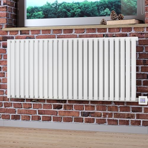 Terma Electric Radiator, Steel, Sea Salt White, 530h x 1185w (mm) [1kw]