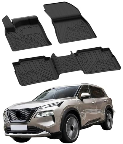Sahler Fußmatten Automatten kompatibel mit Nissan X-Trail E-Power 2022-2026 | 4.5D Premium TPE Gummi Antirutsch Gummimatten Wasserdicht Car Auto Matte Schwarz