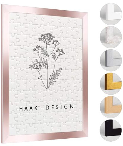 Haak Puzzlerahmen Lavanda Rosegold 60 X 80 cm (ca. 1500 Teile) Bilderrahmen Rahmen für Puzzle