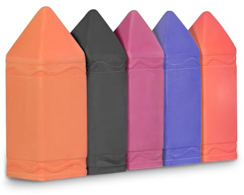 5er Packung Ungiftige Straßenmalkreide Jumbo, Gehwegkreide für Kleinkinder, Jumbo-Kreide, Gehwegkreide, große Kreide, farbige Kreide für den Außenbereich, Beere
